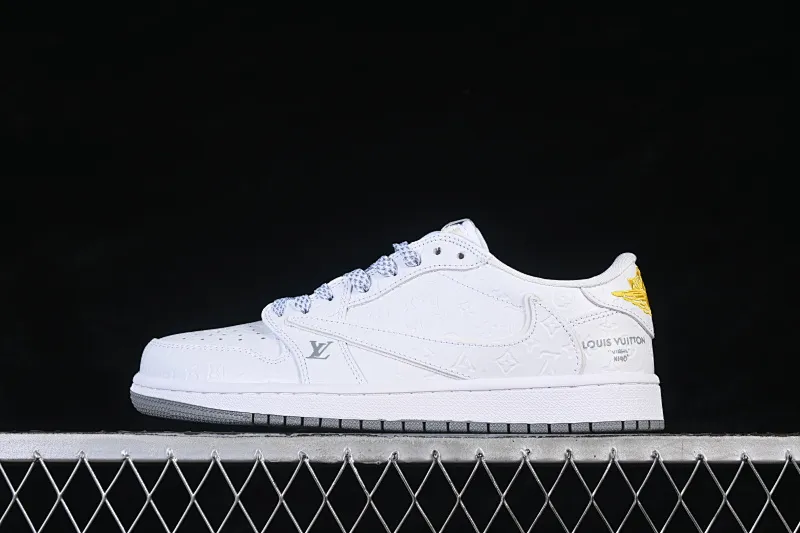 All categories Air Jordan Jordan series basketball shoes Air Jordan 1 Low High-end customized low-top sneakers Air Jordan 1 Low AJ1 Joe 1 rice white high-end customized low-top retro basketball shoes LD2028-061